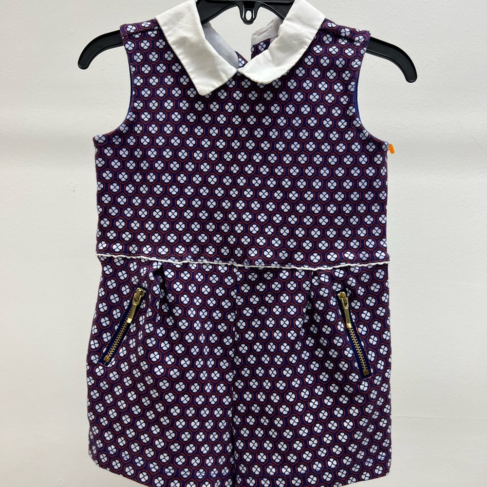 Janie and jack 2t romper with gold zippers